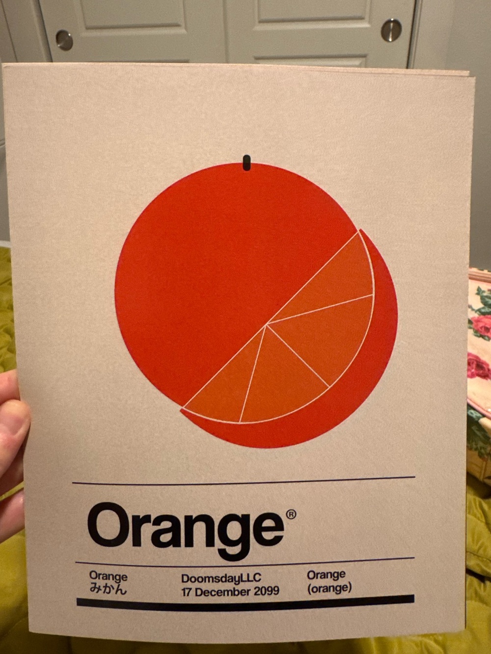 Doomsday Orange Graphic Wall Art Print